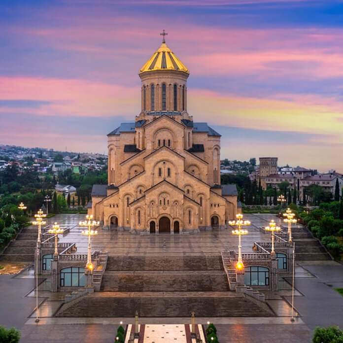 Holy Trinity Cathedral of Tbilisi in Georgia.