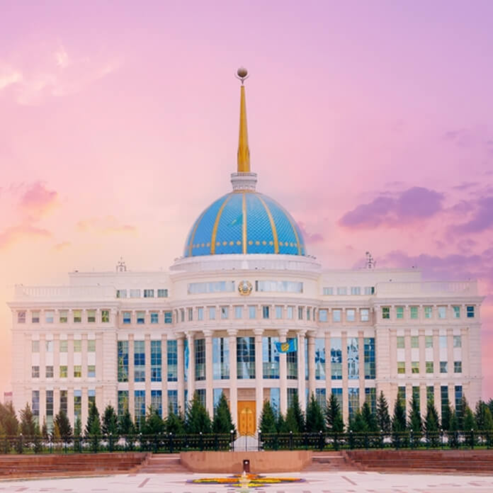 Nur-Sultan, Kazakhstan White House of Government Akorda, Astana city.